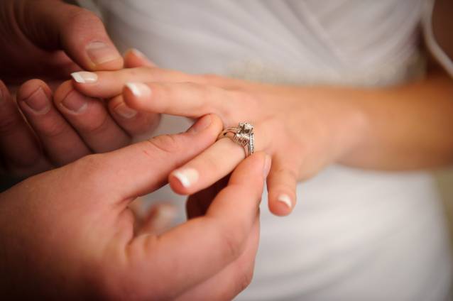 Wedding Rings Intertwined